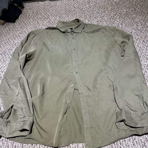 TWO Grand Frank 100% lyocell shirts Size L - Picture 2 of 6